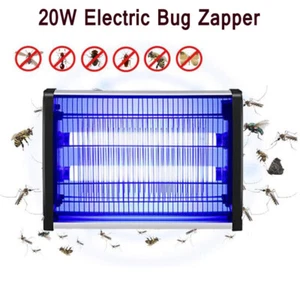 20W Electric Bug Zapper Powerful Fly Insect Gnat Traps Fly Killers Catcher Lamps - Picture 1 of 12