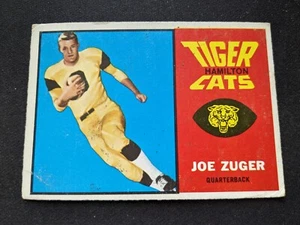 1964 Topps CFL Football Card # 35 Joe Zuger - Hamilton Tiger Cats (VG) - Bild 1 von 3