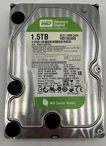 Western Digital Caviar Green WD15EARS 1.5 TB 1500GB 3.5" SATA Hard Drive HDD - Picture 1 of 5