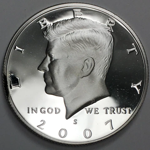 2007-S Silver Proof Kennedy Half Dollar, Lamination Clip Planchet Error - 2395 Cover