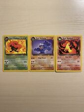 Dark Vileplume, Dark Machamp, Dark Rapidash, Pokemon Cards 30/82, 27/82, 44/82