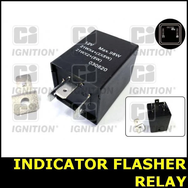 Indicator Flasher Relay FOR VAUXHALL CAVALIER 1.3 1.6 1.9 2.0 75->81 Petrol QH - Image 1 of 2