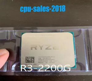 AMD Ryzen 3 2200g CPU r3 2200g 4 cores 4 threads 3.5ghz 65w interface am4 proces - Picture 1 of 1