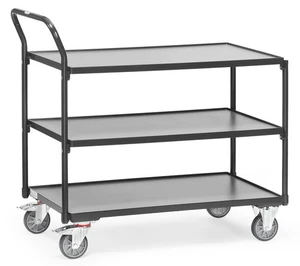 Fetra Tischwagen 3 Etagen Tragkraft 300 kg Tragkraft Schiebegriff Grey Edition - Bild 1 von 1