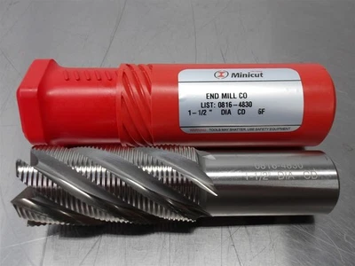 1 新! Minicut 1-1/2 英寸 HSS Endmill 6 长笛 0816-4830 — 第 1/3 张图片