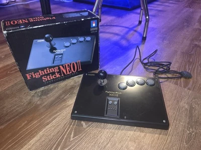 NEO GEO FIGHTING STICK  NEO II HORI HNS-08 NEOGEO Joystick Controller SNK Tested - Image 1 of 4