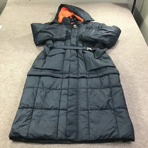 G-Star RAW Modular Padded HDD Puffer Jacket Womens XL Salute Blue Hooded Belted - Picture 1 of 17