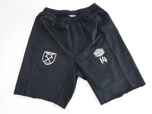 West Ham Umbro Player Issue Shorts #14 Black - Picture 1 of 7