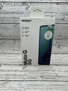 NEW Verizon Motorola Moto G 5G 128GB 4GB RAM Prepaid Smartphone Sage Green đź”’ - Photo 1 sur 3