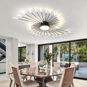 Lámparas de techo LED modernas Flush Mount Lighting 42 + 1 cabezales, para salón, cocina - Imagen 1 de 8
