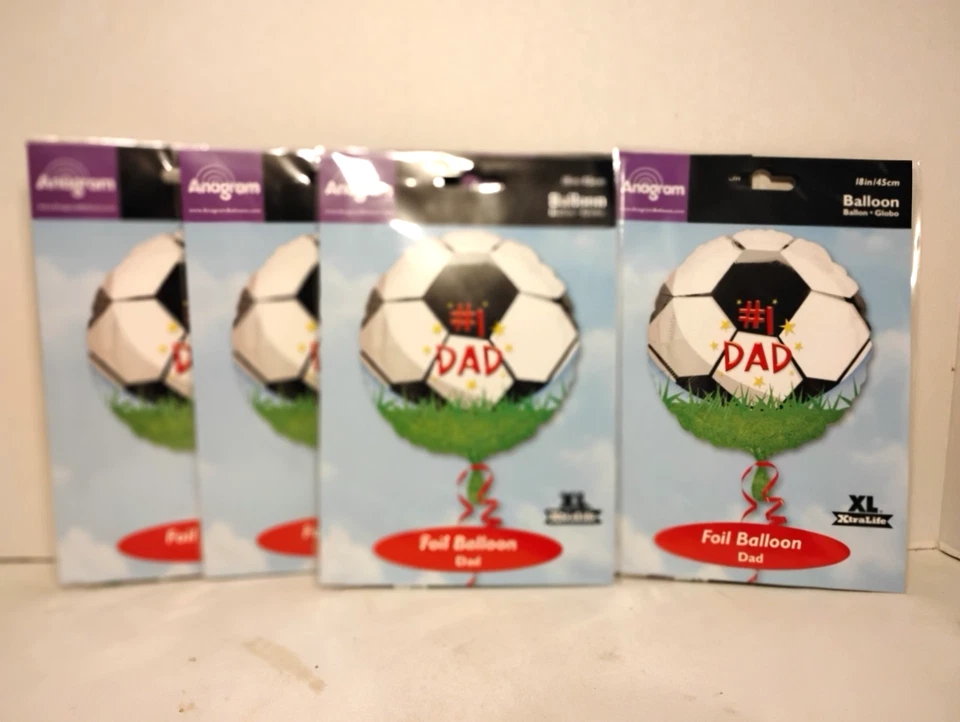 Balão de papel alumínio Anagram #1 Dad 18 polegadas - Lote de 5 - Imagem 1 de 4