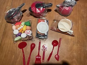 Play Food Set for Kids & Toddlers Kitchen Fruit Toy Playset Pretend Play - Picture 1 of 1