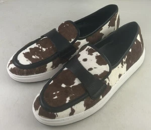 Donald Pliner Women's Size 7.5 Bone Multi Richie Haircalf Loafers Sneakers NICE - Picture 1 of 13