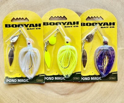 Booyah Pond Magic (Lote de 3) Spinnerbait, Bajo, ¡Nuevo! ¡Envío gratis! ¡NUEVO CON ETIQUETAS! Foto 1 de 4