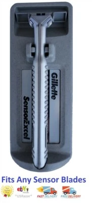 Afeitadora Gillette Sensor Excel mango de metal ajuste Sensor3 recarga hecha en EE. UU. 1993 - Imagen 1 de 4