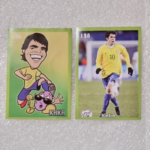 KAKA - BRAZIL 2 STICKER CARD SOCCER N°186 - 128  2010 - Picture 1 of 2