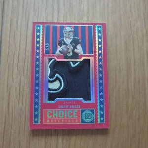 Drew Brees 2022 Panini Encased Football Choice Materials Patch /9 Saints CHM-6 - Bild 1 von 6