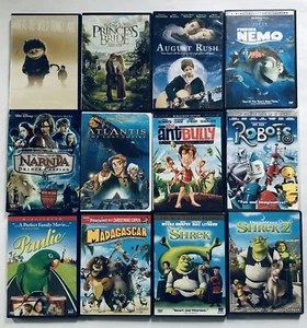 Children's & Family DVD Lot Assorted Movies PG Narnia Shrek Princess Bride Nemo - Picture 1 of 14