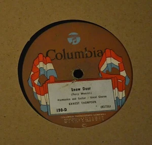 PRE WAR COUNTRY Ernest Thompson Columbia 190 Red Wing and Snow Deer - Imagen 1 de 1