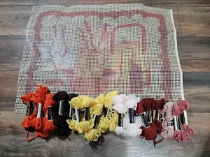 Lot Of 40 Bernat Tabriz Needle Art Yarn 8.8 Yd Skein Poly Multi Colors CANVAS - Picture 1 of 11