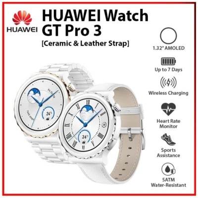 Huawei Watch GT 3 Pro 43mm 1.32" AMOLED Bluetooth GPS Android iOS Smartwatch - Image 1 of 4