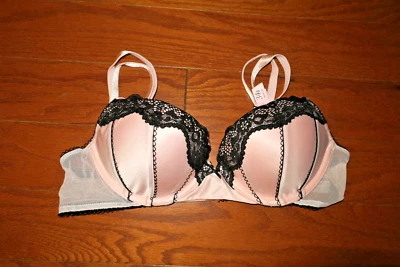 SUJETADOR 34A ❤️ TEASE VICTORIA'S SECRET ❤️ SUPER PUSH UP ❤️ BALCONETTE encaje satinado Foto 1 de 4