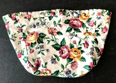 LONGABERGER Floral Print Basket Liner Only 11 x 8" Cover