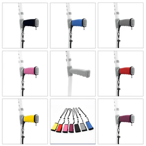 Krückengriff Griffabdeckungen für Komfort - weich gepolstertes Neopren mit Handschlaufe - Bild 1 von 30