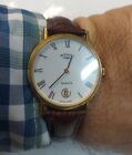 Rotary Herren Schweizer Quarz G/P klassische Kleid Uhr gewartet Neu Akku 6m Garantie