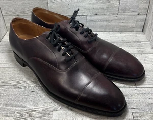 Church's Custom Grade Leather Oxford Cap Toe Shoes Mens 11 Made in England - Picture 1 of 23