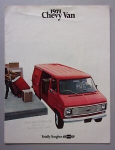 Brochure de vente CHEVROLET CHEVY VAN orig 1971 USA MKT