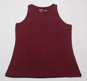 Vie Active Women's Cut-Out Racer Back Tammy Tank Top AG4 Burgundy Large NWT - Picture 1 of 4