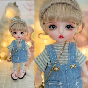 1/12 BJD Doll + Clothes + Shoes + Wigs + Eyes + Full Set Kids Toys 6" Girl Doll - Picture 1 of 10