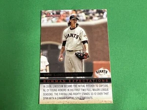 2010 Bowman Expectations #BE5 Tim Lincecum Stephen Strasburg Giants Nationals - Picture 1 of 1