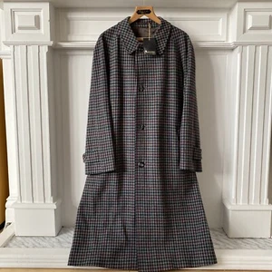Giacca soprabito balmacaan AQUASCUTUM (42R) nuova con etichette fondo di magazzino anni 80/90 Raglan TWEED - Foto 1 di 19