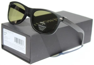 SERENGETI Anteo POLARIZED Sunglasses Matte Black/555nm Green Gray 8667 Italy - Picture 1 of 9