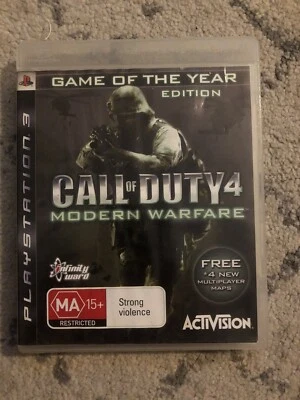 Call of Duty 4 Modern Warfare Sony PS3 (Game Of The Year Edition) - FREE POST - Image 1 of 3