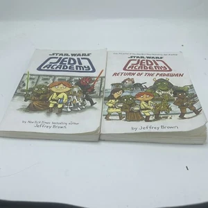 2- Star Wars Jedi Academy Books Used Condition by Jeffrey Brown - Picture 1 of 7