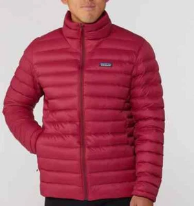 Piumino Patagonia Uomo XL Giacca/Cappotto/Parka 800 Riempitivo Rosso Carmine NUOVO $279 - Foto 1 di 9