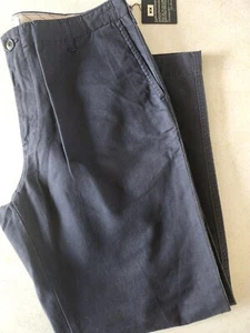 Neu mit Etikett Joseph Abboud Chinohose vorne flach blau 38 x 30 Einzelhandel 80 $ Freizeit - Bild 1 von 10