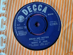 Barry St. John - Bread And Butter / Cry To Me - Decca Records F.11975 - 1964 - Picture 1 of 3