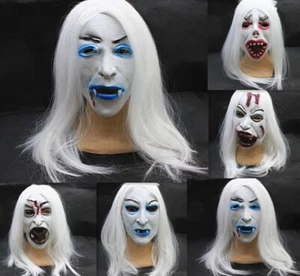 Máscaras de terror aterrador diablo de látex espeluznante - Imagen 1 de 10