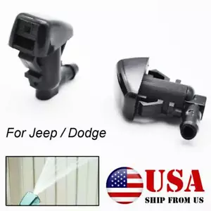 Par Limpiaparabrisas Ventana Delantera Lavadora Jet Nozzle Spray para Dodge Nitro Durango Para Jeep - Imagen 1 de 4