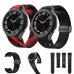 Breathable Magnetic Silicone Waterproof Band for Samsung Watch 4/5/6/7 40/44mm - Picture 1 of 99