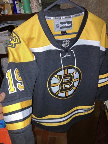 Boston Bruins #19 Seguin Reebok jersey kids size L/XL black EMBROIDERED ALL OVER Cover