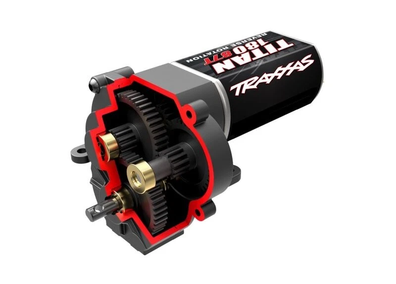 Traxxas Getriebe komplett Low Range incl.Titan 87T Motor TRX9791R TRX-4M - Bild 1 von 1