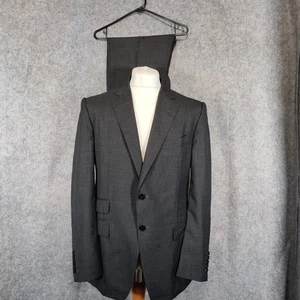 Tom Ford Suit Size 44R W38 L31 Slim Fit 2 Piece Grey Wool O'Connor IT54 - Picture 1 of 24