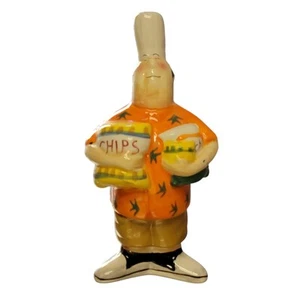 Tracy Flickinger Masters of the Grill Pepper Shaker Chips Chef BBQ Dad Ceramic - Picture 1 of 9