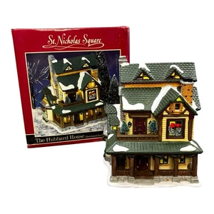 St. Nicholas Square Hubbard House 1998 Village Collection mit Box - funktioniert - Bild 1 von 21