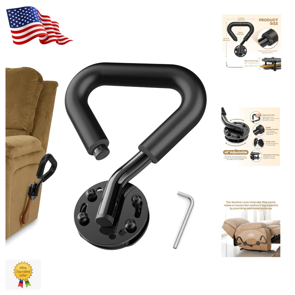 Lazy Boy Recliner Handle Extender - Durable, Adjustable Comfort Tool for Seniors - Image 1 of 4
